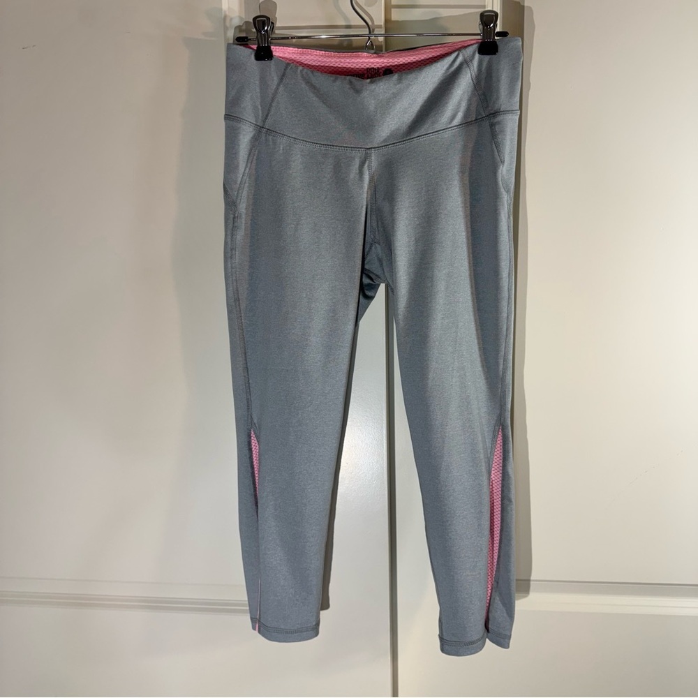 Old Navy Gray and Pink Active Leggings Medium